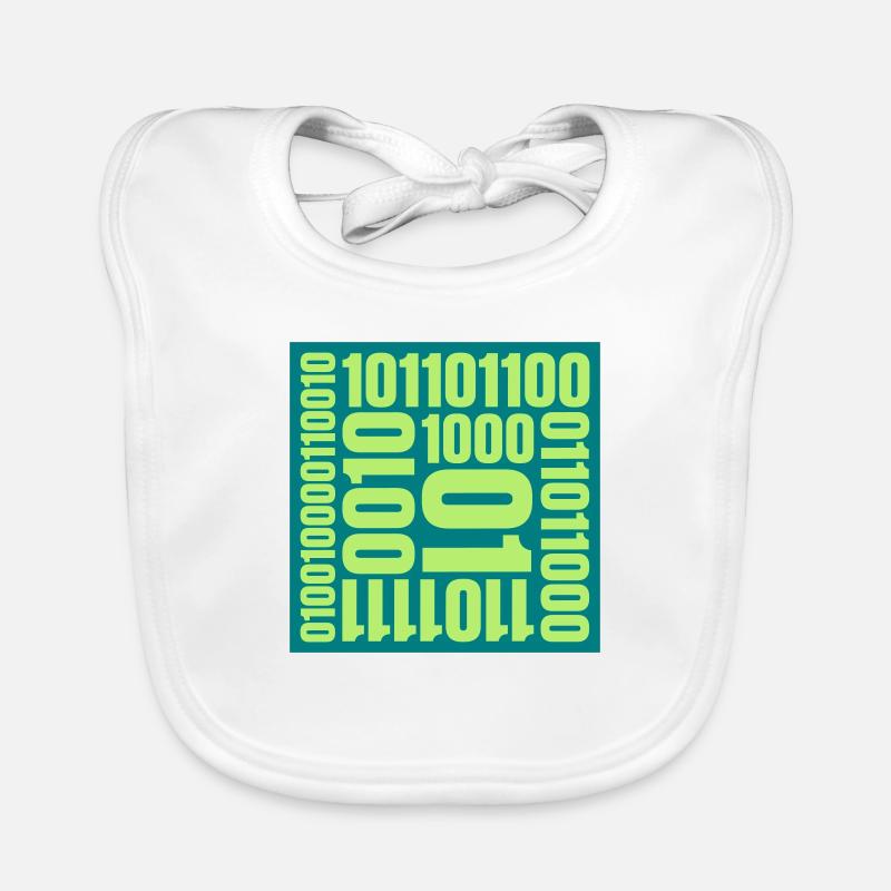 Binär Code Programm Sprache Baby Bio-Lätzchen