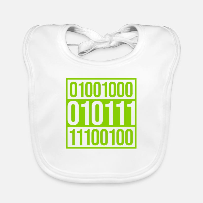 Binär Code Programm Sprache Baby Bio-Lätzchen
