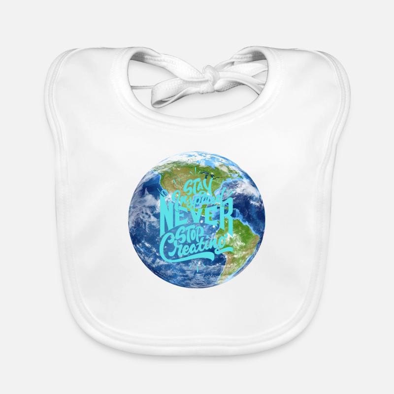 Planète Terre Bavoir bio Bébé