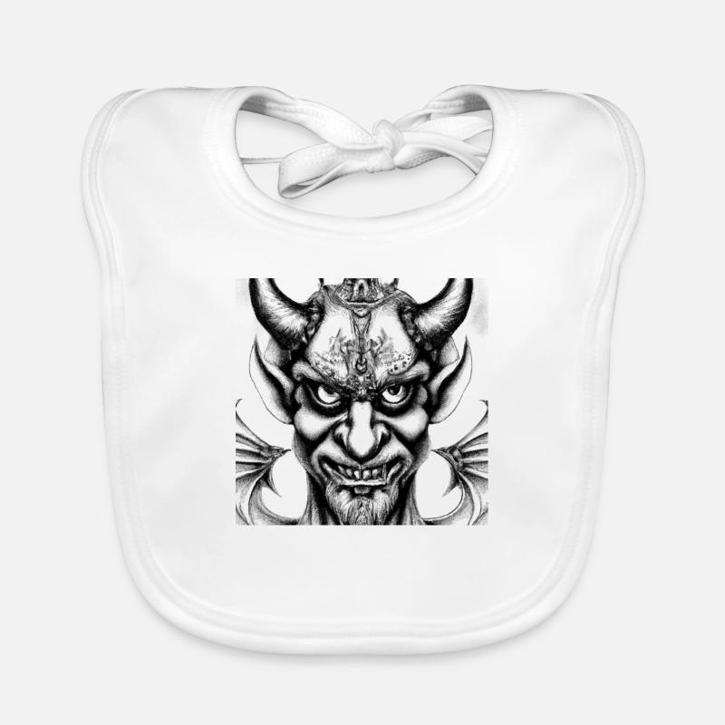 Visage du diable Bavoir bio Bébé