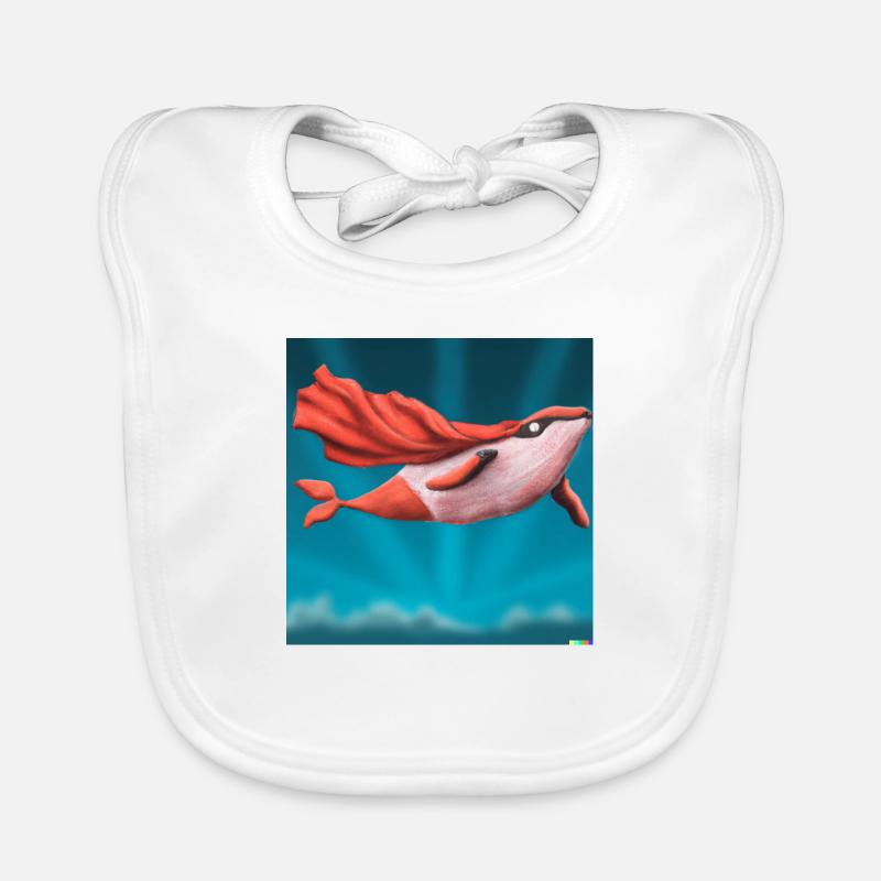 Space-Whale Baby Bio-Lätzchen