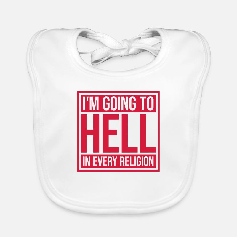 in going to hell Organic Baby Bibs