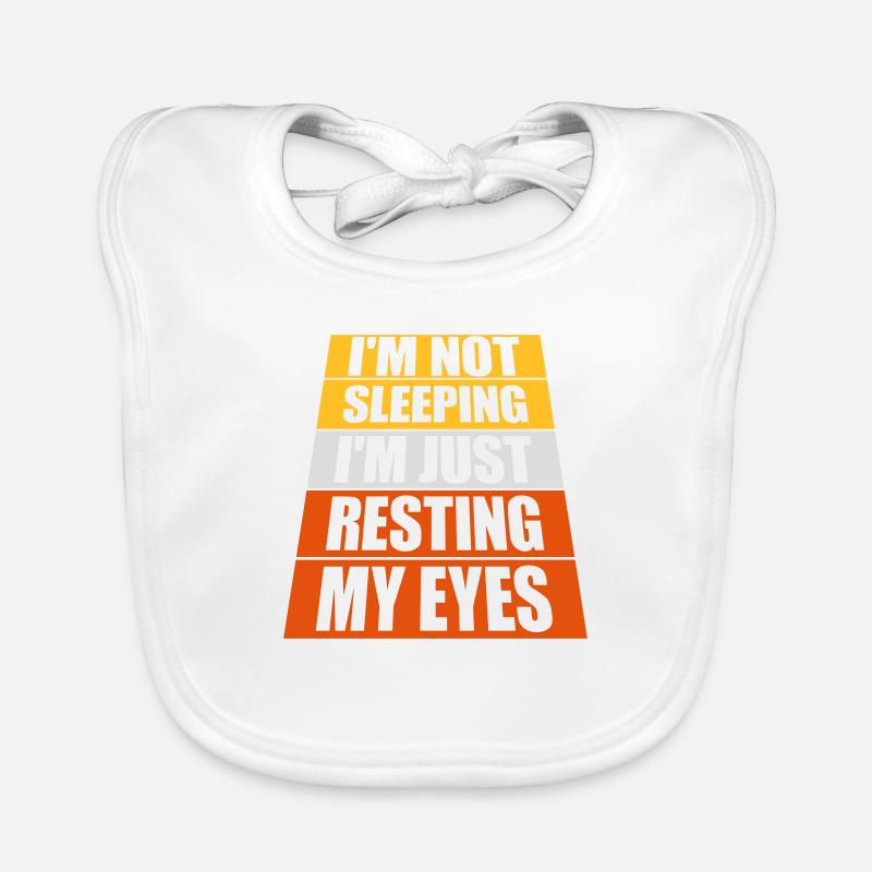 im not sleeping Zitat Baby Bio-Lätzchen