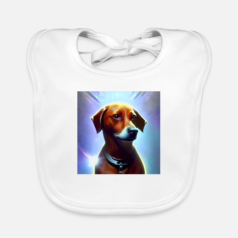 Le chien de l’univers Bavoir bio Bébé