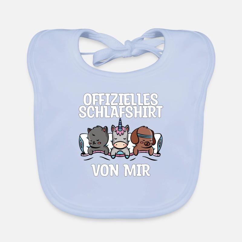 Schlaf schlafen Pyjama Humor Geschenk Baby Bio-Lätzchen