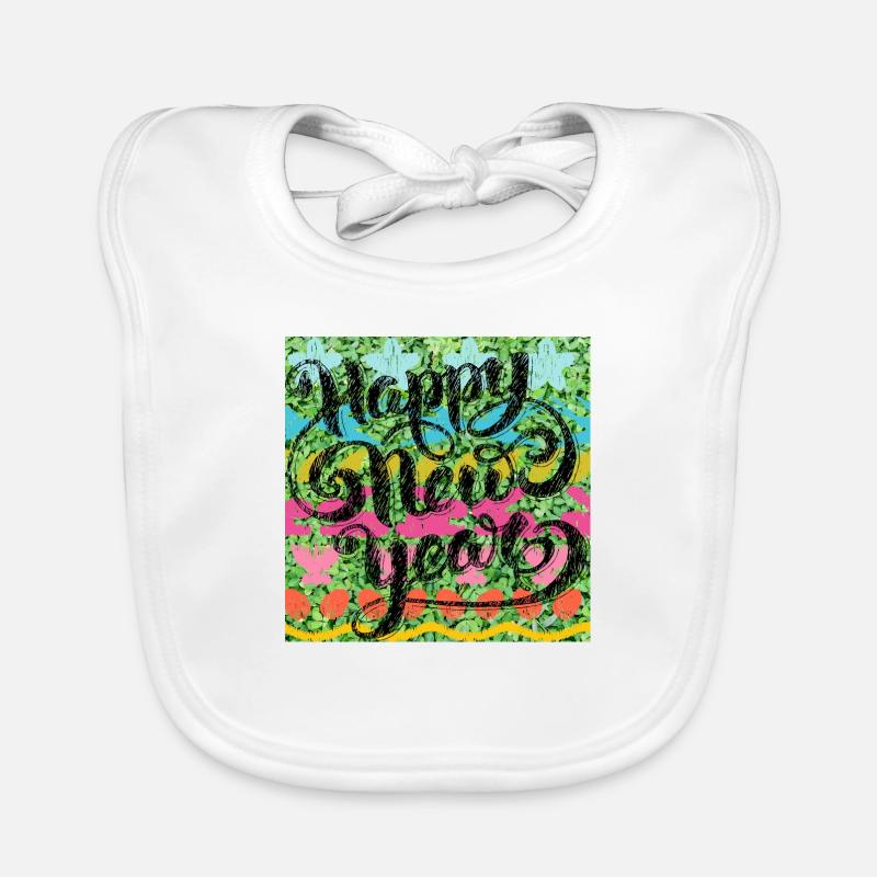 Bonne année ! Bavoir bio Bébé