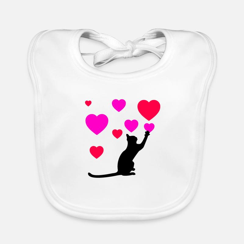 Cat Organic Baby Bibs