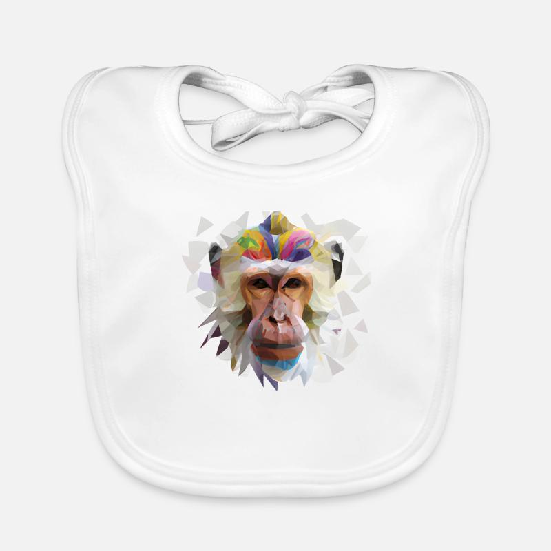 Abstract Pride and Power Monkey Organic Baby Bibs