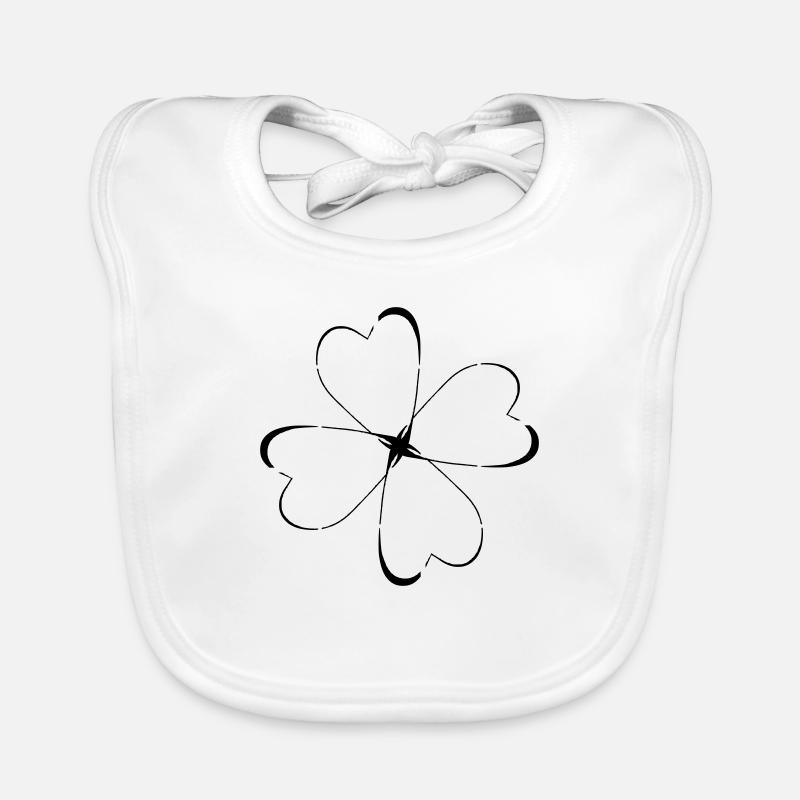 Four-leaf clover Organic Baby Bibs