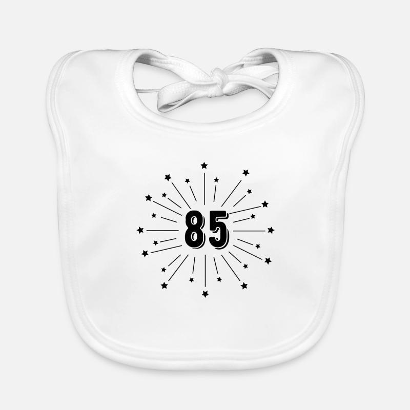 85e anniversaire étoilé - cadeau 85 ans Bavoir bio Bébé