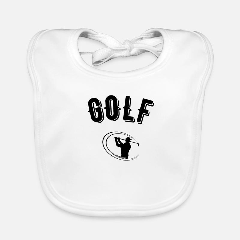 Golf - Baby Bio-Lätzchen - Weiß