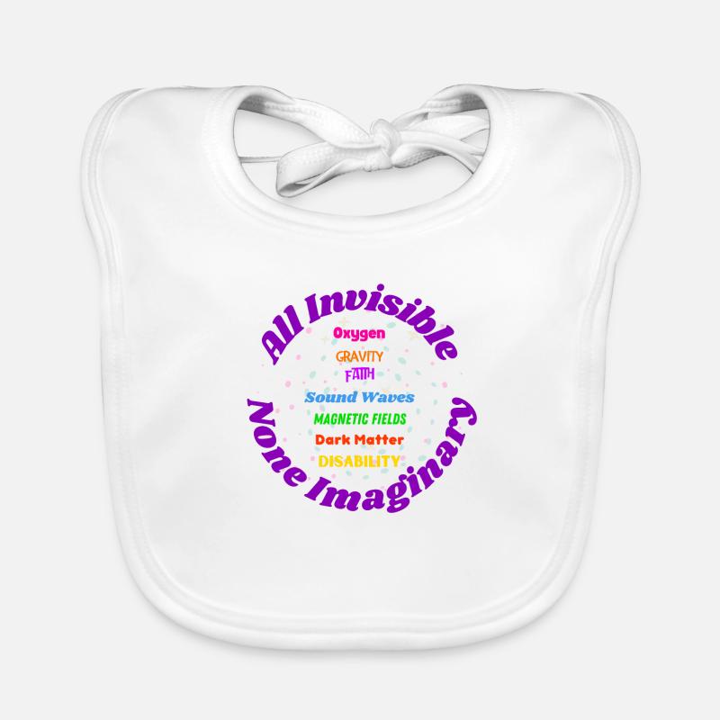 All Invisible, None Imaginary Organic Baby Bibs