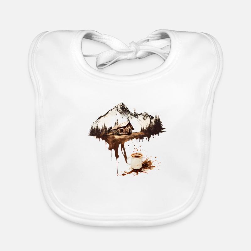 Éclaboussure de café Bavoir bio Bébé