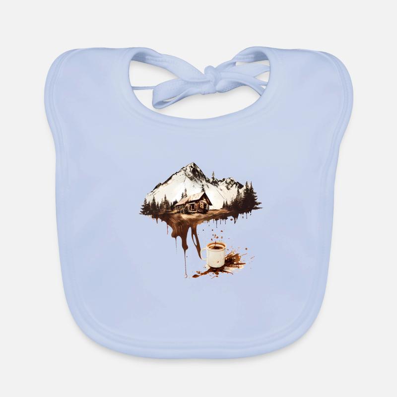 Coffee Splash Organic Baby Bibs