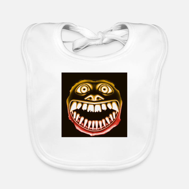 Creative & Efficient Horror Grin Organic Baby Bibs