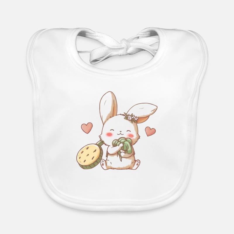 rabbit all cabbage Organic Baby Bibs