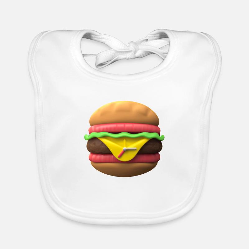 L’HEURE DU BURGER Bavoir bio Bébé