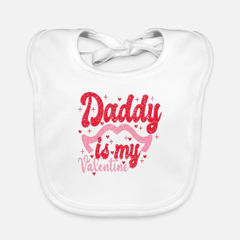 Papa est mon Valentin Bavoir bio Bébé