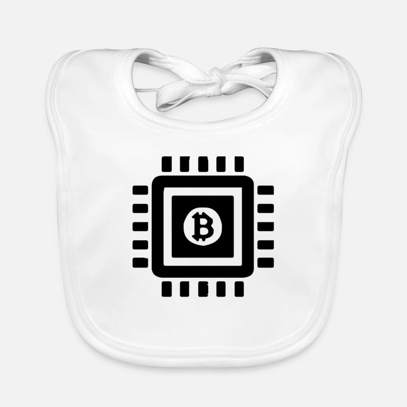 Bitcoin-Prozessor Baby Bio-Lätzchen