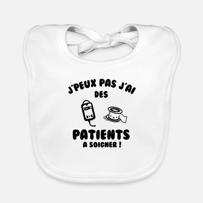 Patient à soigner Bavoir bio Bébé