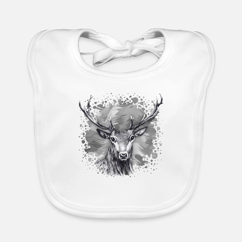 Cerf Bavoir bio Bébé
