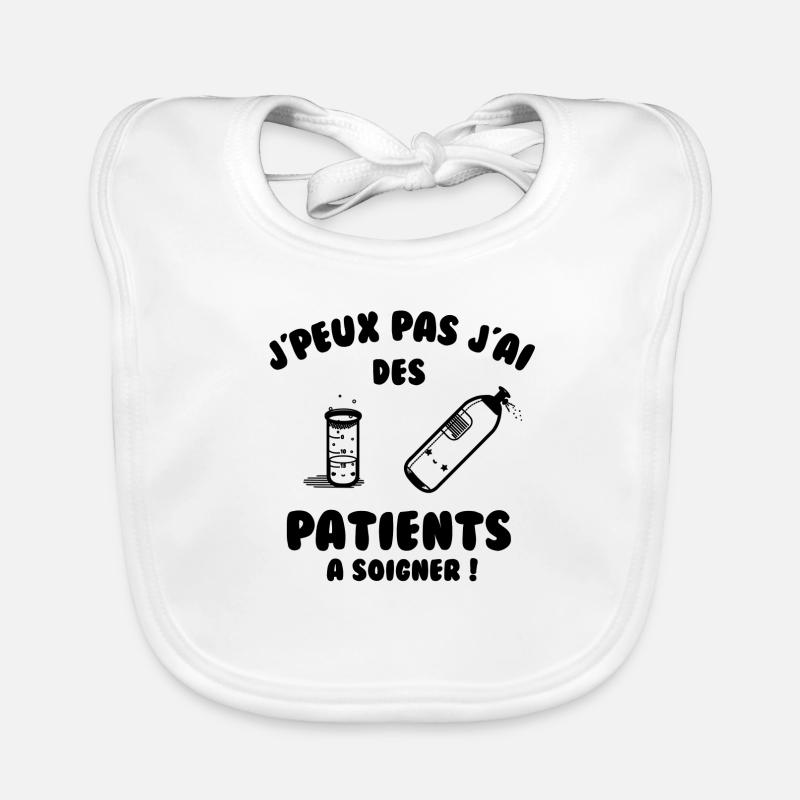Patient à soigner Bavoir bio Bébé