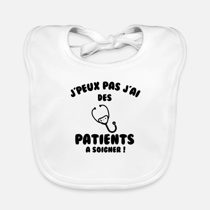 Patient à soigner Bavoir bio Bébé