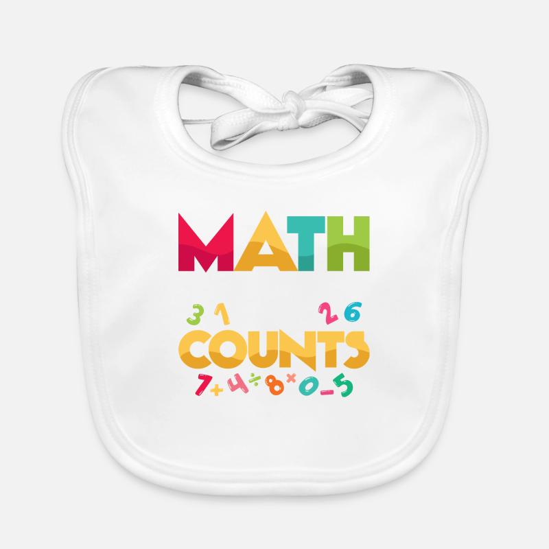 Math Is The Only Subject That Counts Math Teacher Organic Baby Bibs