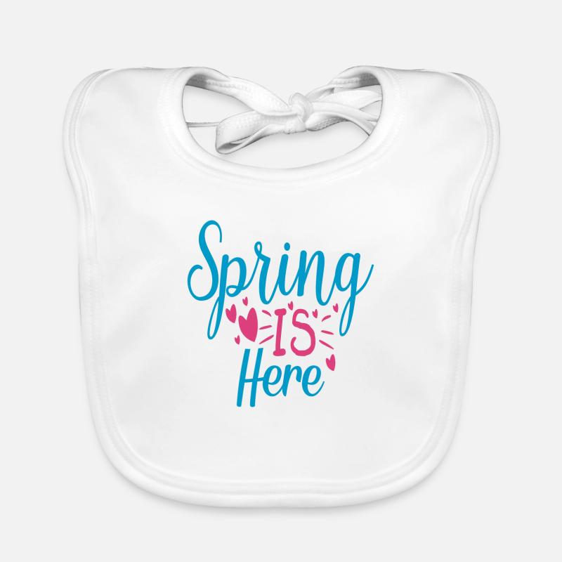Spring is here Baby Bio-Lätzchen