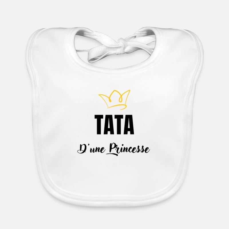 tata d'une princesse Bavoir bio Bébé