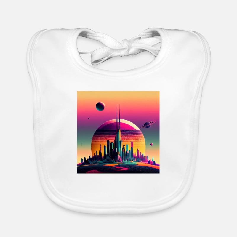 Colonisation de Saturne Bavoir bio Bébé