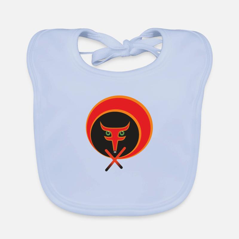 Der Rotfuchs des Lebens. Baby Bio-Lätzchen