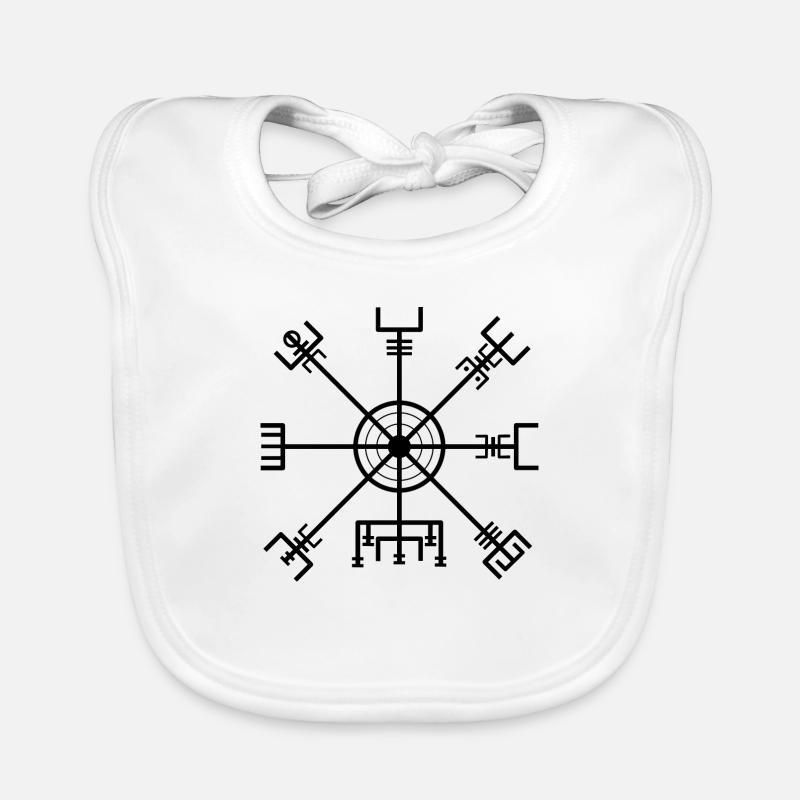 Vegvisir - Baby Bio-Lätzchen - Weiß