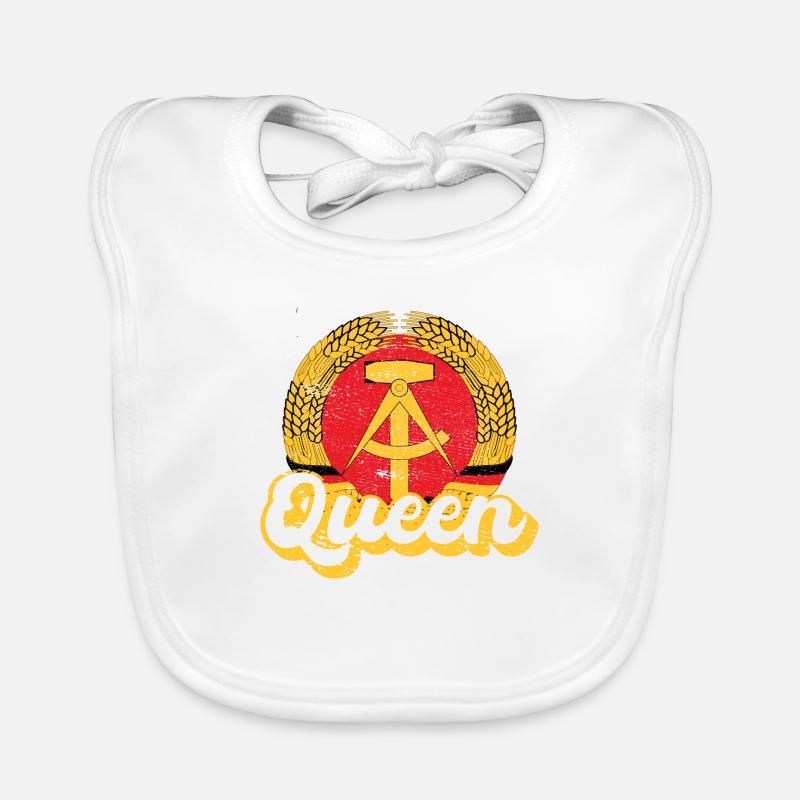 GDR Queen Nostalgia Gift Organic Baby Bibs