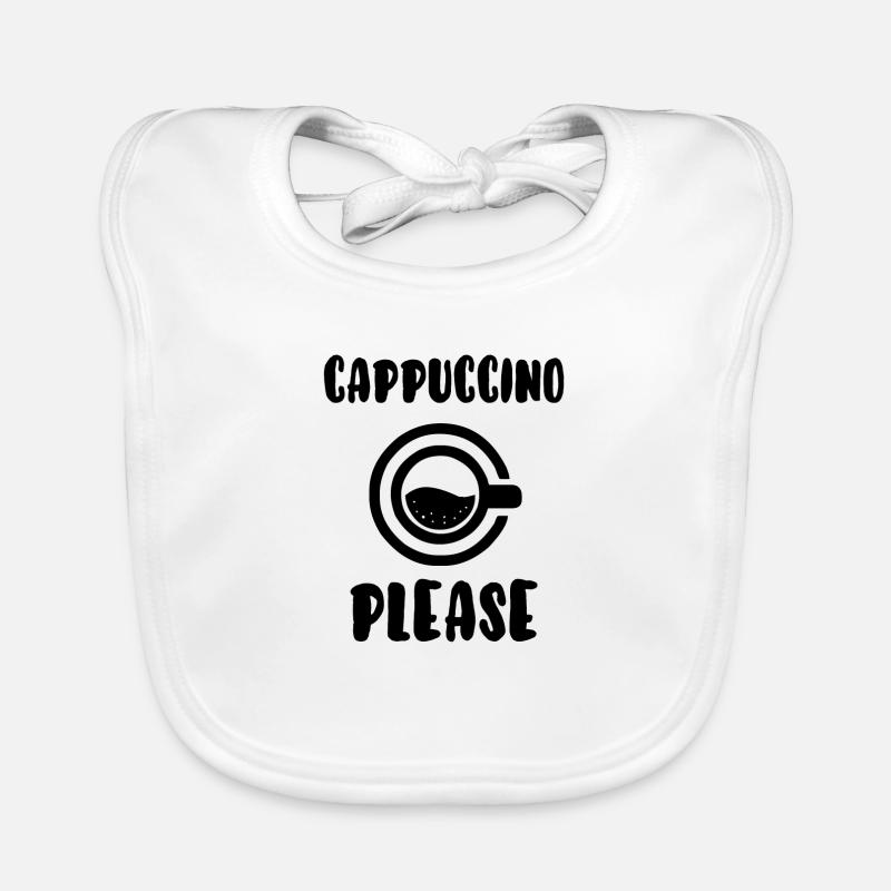 Cappuccino bitte Baby Bio-Lätzchen