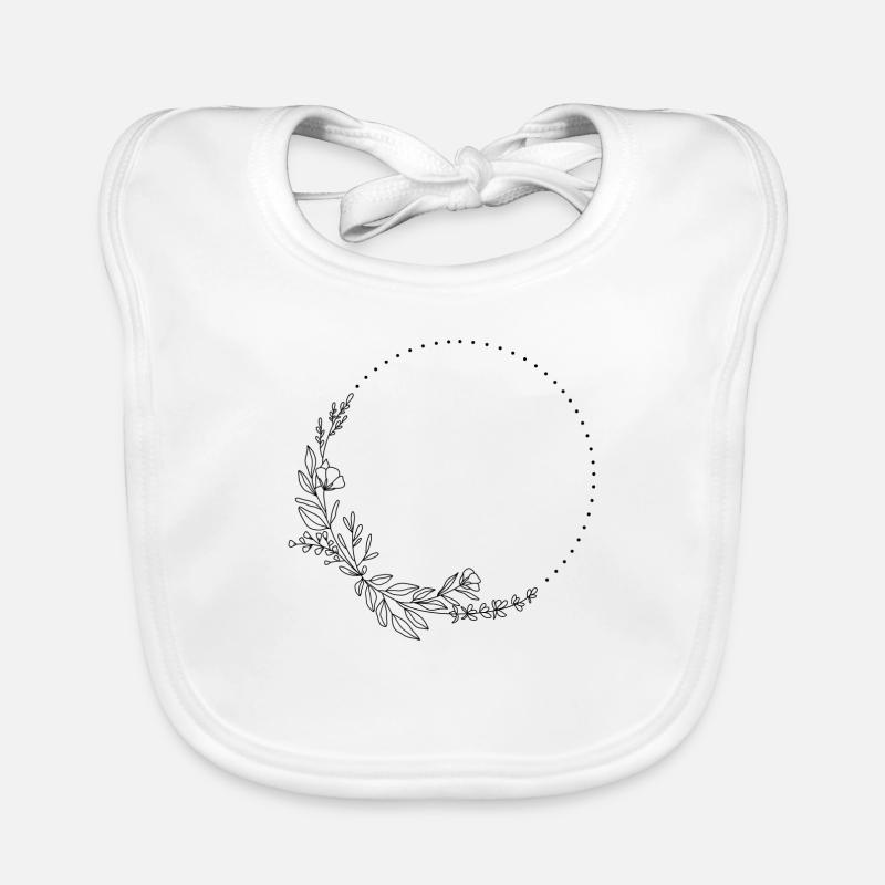 Cadre de fleurs Bavoir bio Bébé