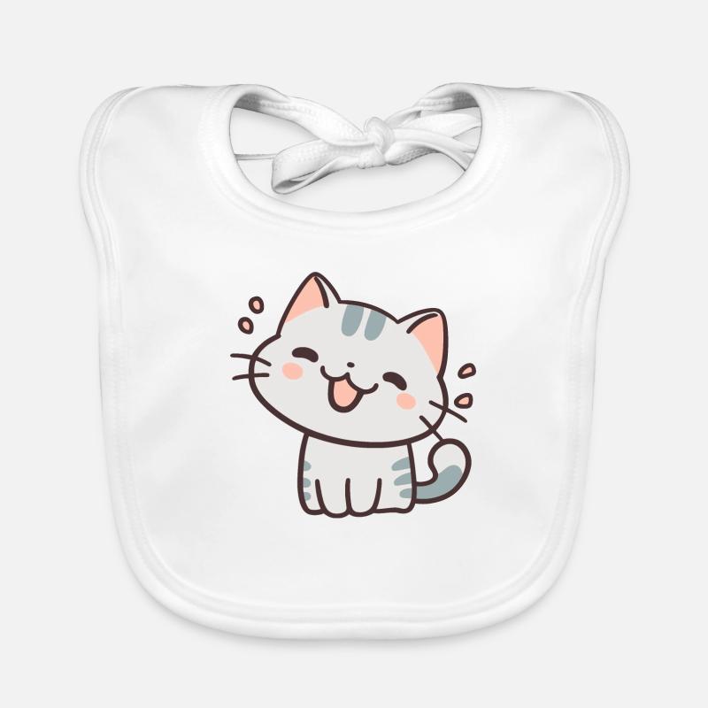 Chat mignon Bavoir bio Bébé