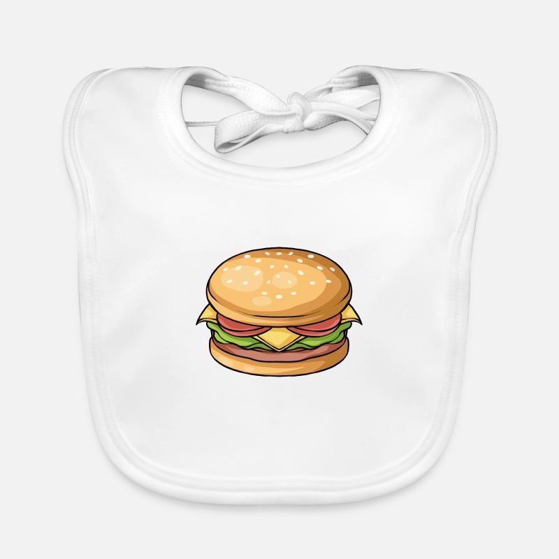 Burger Organic Baby Bibs