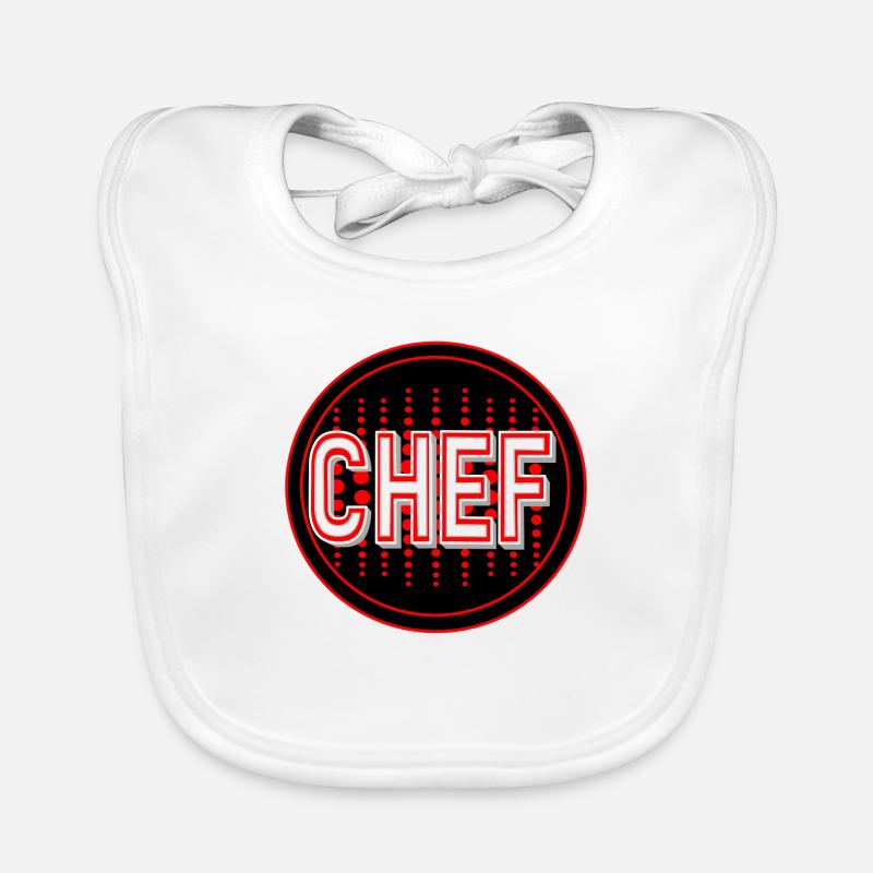 Chef with a beautiful background Organic Baby Bibs