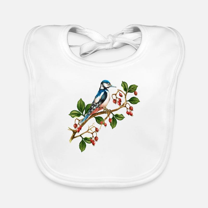 Oiseau coloré Bavoir bio Bébé