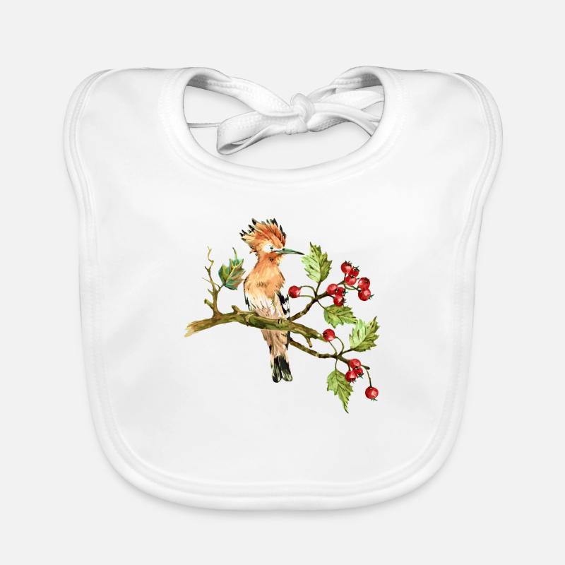 Bunter Vogel Baby Bio-Lätzchen
