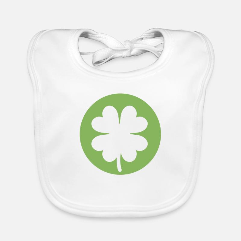 Trèfle vert pour la Saint-Patrick Bavoir bio Bébé