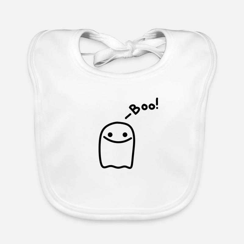 Cute Ghost Organic Baby Bibs