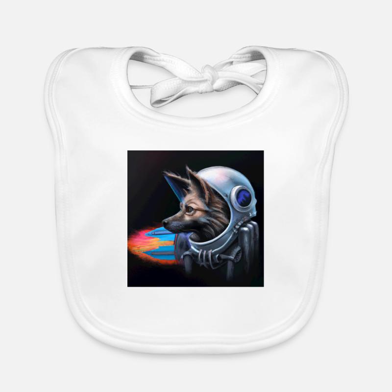 Astronaut Dog Organic Baby Bibs