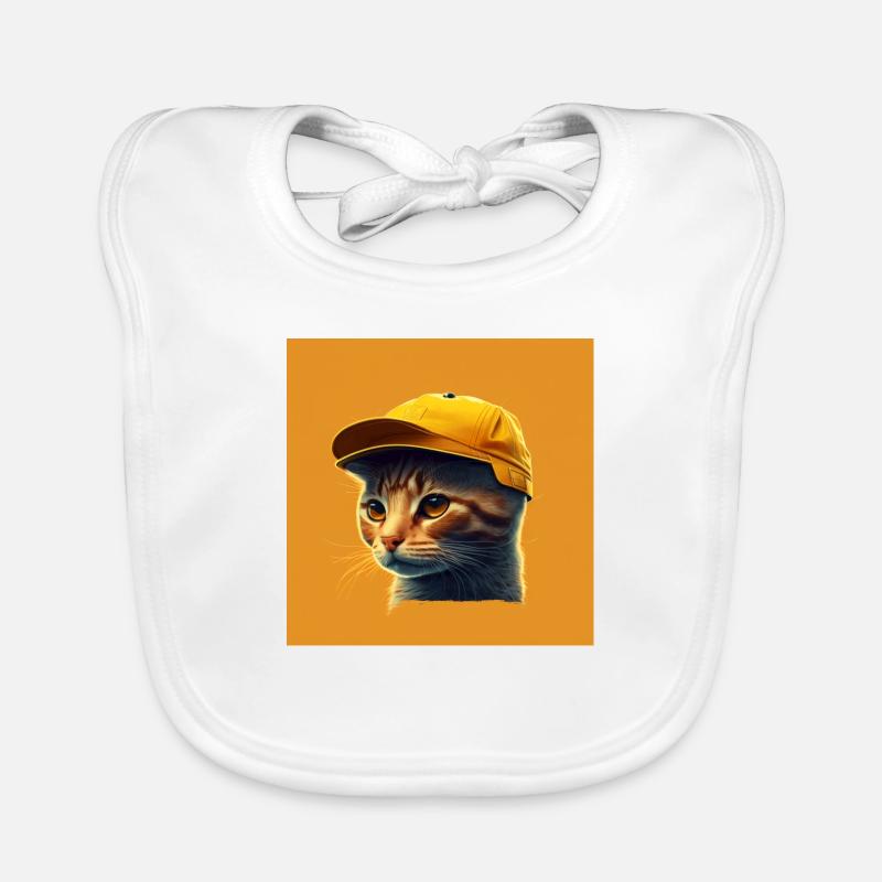 Chat cool Bavoir bio Bébé