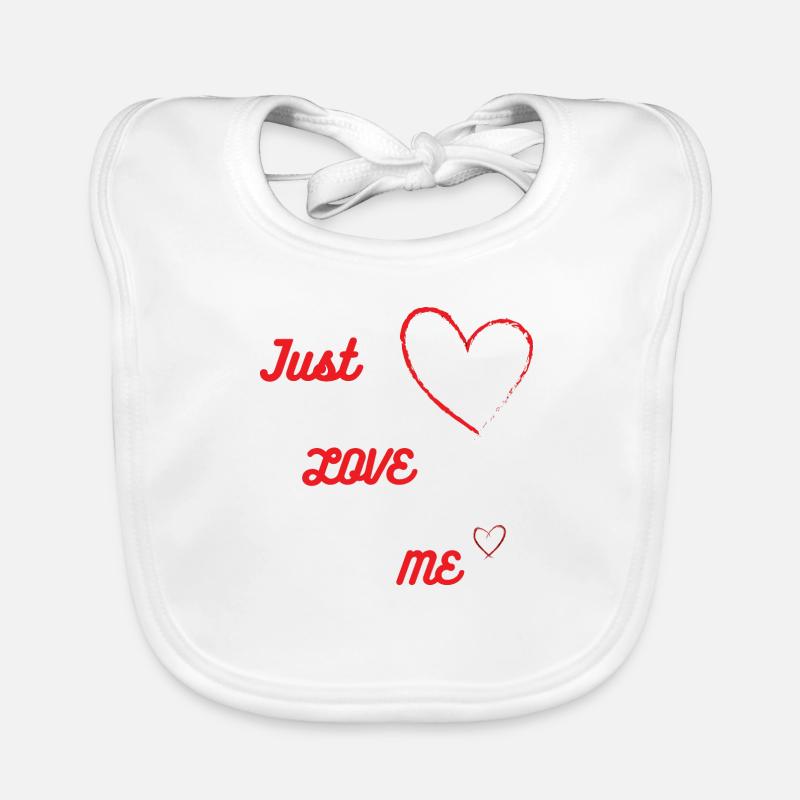 Liebe mich einfach Baby Bio-Lätzchen