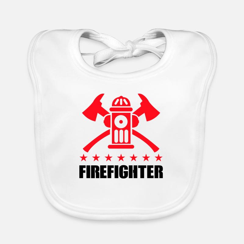 Pompiers Bavoir bio Bébé
