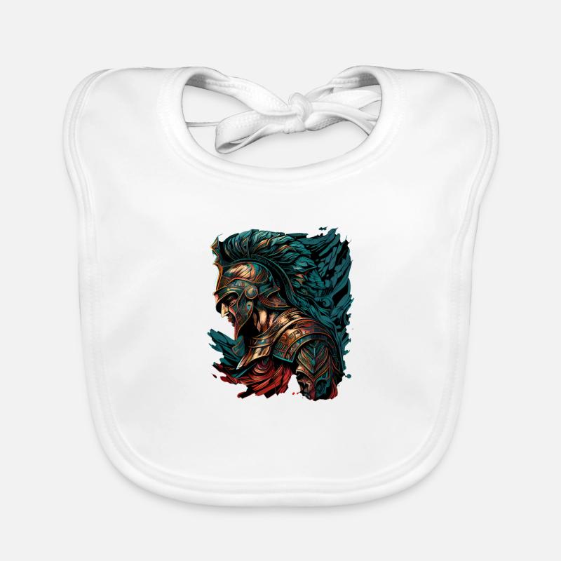 Guerrier spartiate Bavoir bio Bébé