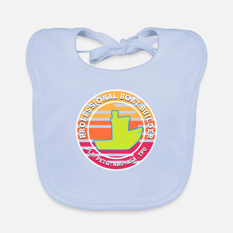Benchy Professional Boat Builder Organic Baby Bibs