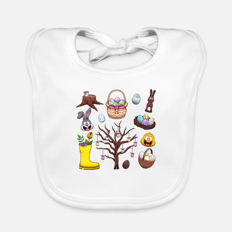 Easter Elements Organic Baby Bibs